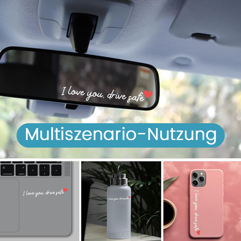 💖“I Love You Drive Safe“ mirror stickers