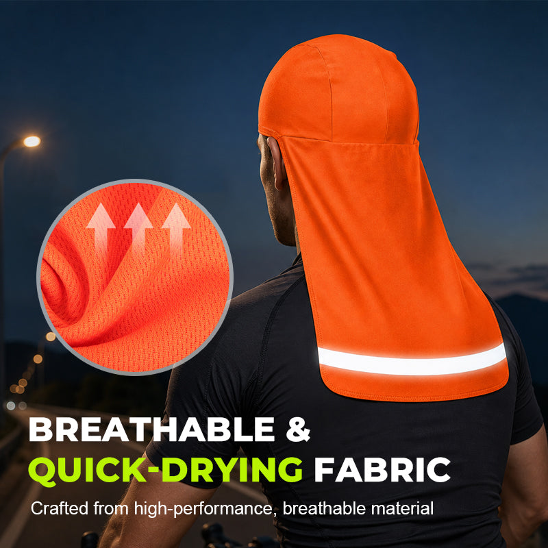 🚴‍♂️ Ultimate Breathable Headwear: Anti-UV Neck Protection with Reflective Strip! 🦺