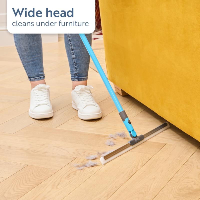 🧼LAST DAY SALE: 💥Buy 1 Get 1 Free—Only £14.99! 🔥🔥Minky Flexi Edge Sweeper: Multi-Surface Cleaning for Floors, Carpets & Windows