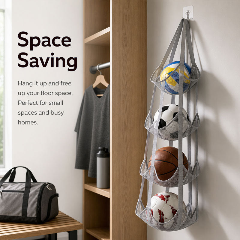 [Vertical Space Saving Organizer] Turn Your Messy Garage Floor Chaos Into A Perfectly Gridded Masterpiece! 🏀⚽✨
