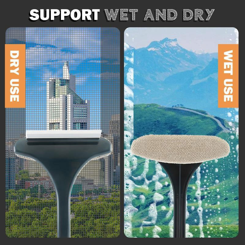 ✨Shiny Windows and Screens in Half the Time! 🪟2 in 1 Glass and Screen Window Brush