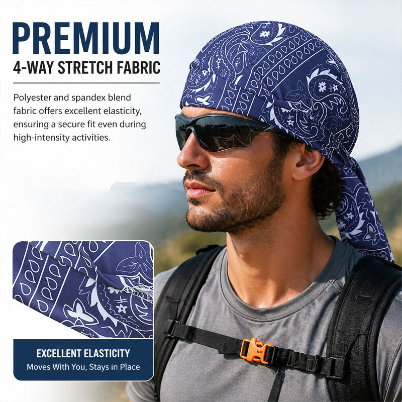 1+1 FREE OFFER! 🎁 Own the road, forget the sweat. 🚴‍♂️💨 Stretch pirate hat for outdoor sports