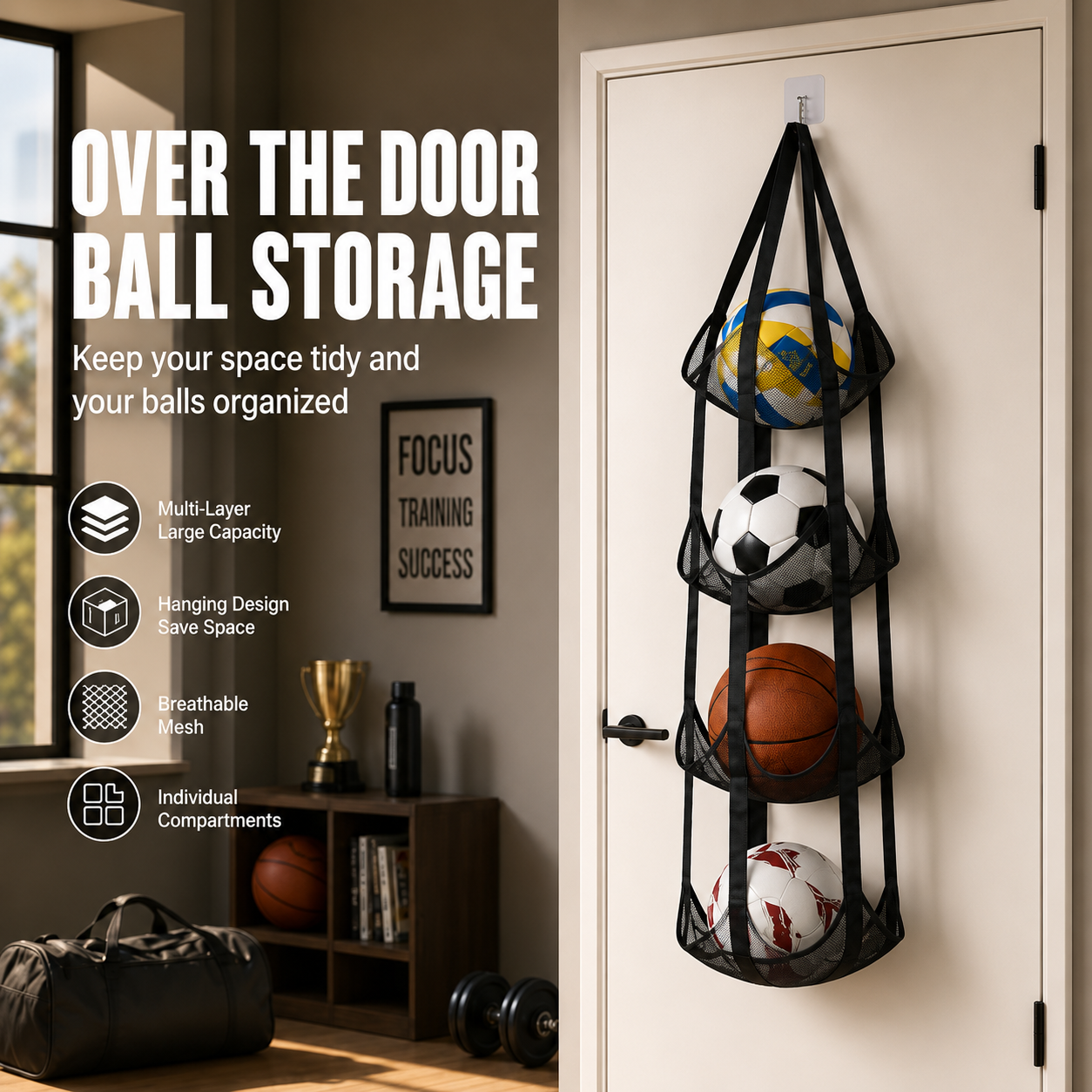 [Vertical Space Saving Organizer] Turn Your Messy Garage Floor Chaos Into A Perfectly Gridded Masterpiece! 🏀⚽✨