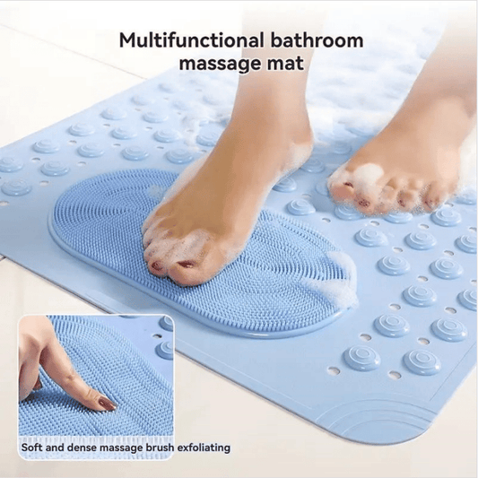 🛁Extra Large Non-Slip Bath & Shower Mat with Drainage Holes ✨