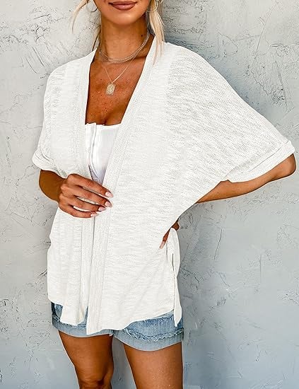 🌊2026 New Stylish Flowy Short Sleeve Cardigan