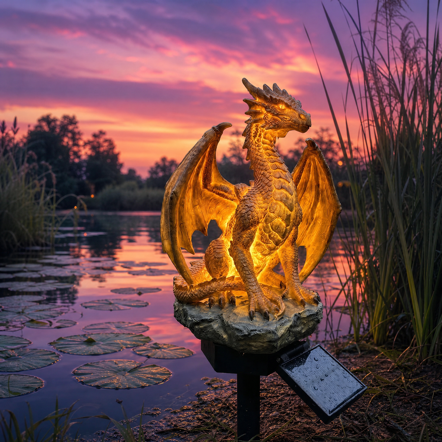 🔥Golden Ember Dragon Solar Light (🐉✨Special Legacy Edition)