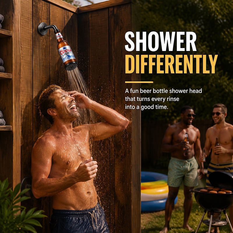 🍺🚿 Turn Your Shower into a Conversation Starter — Beer Bottle Shower Head