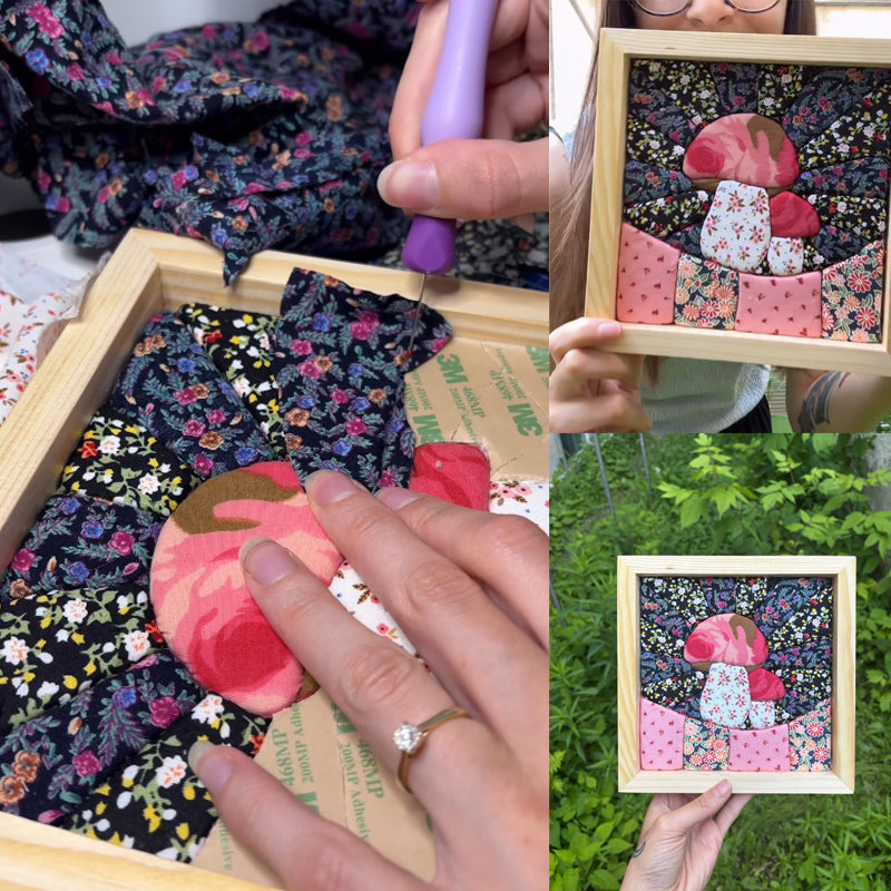 🖼️ Hand-stitched 3D quilted decorative painting 🏡✨
