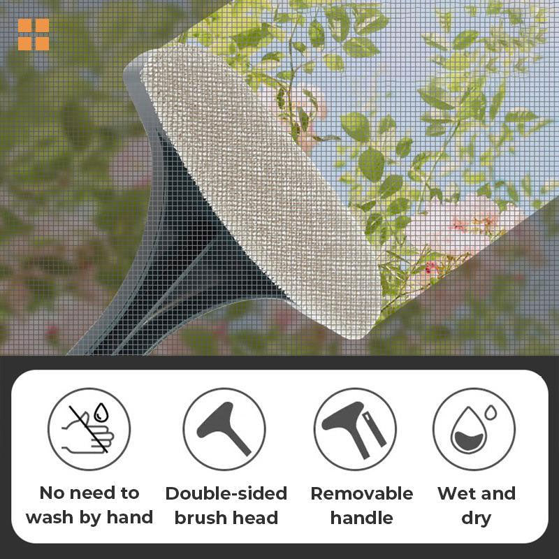✨Shiny Windows and Screens in Half the Time! 🪟2 in 1 Glass and Screen Window Brush