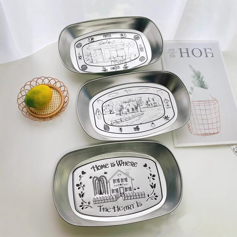 🍽️ Retro-style dinner plat--Upgrade your dinner parties with timeless elegance ✨