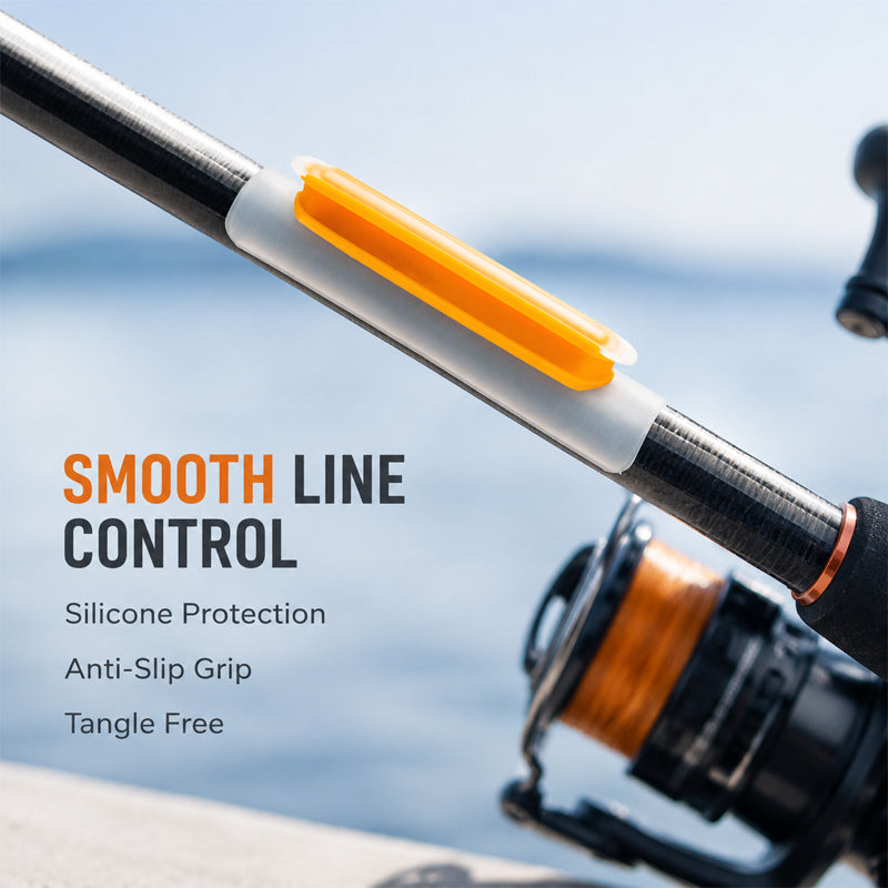 🎣 Detachable Silicone Rod Line Keeper — Tangle-Free Storage & Easy Transport for Every Angler! ✨🐟