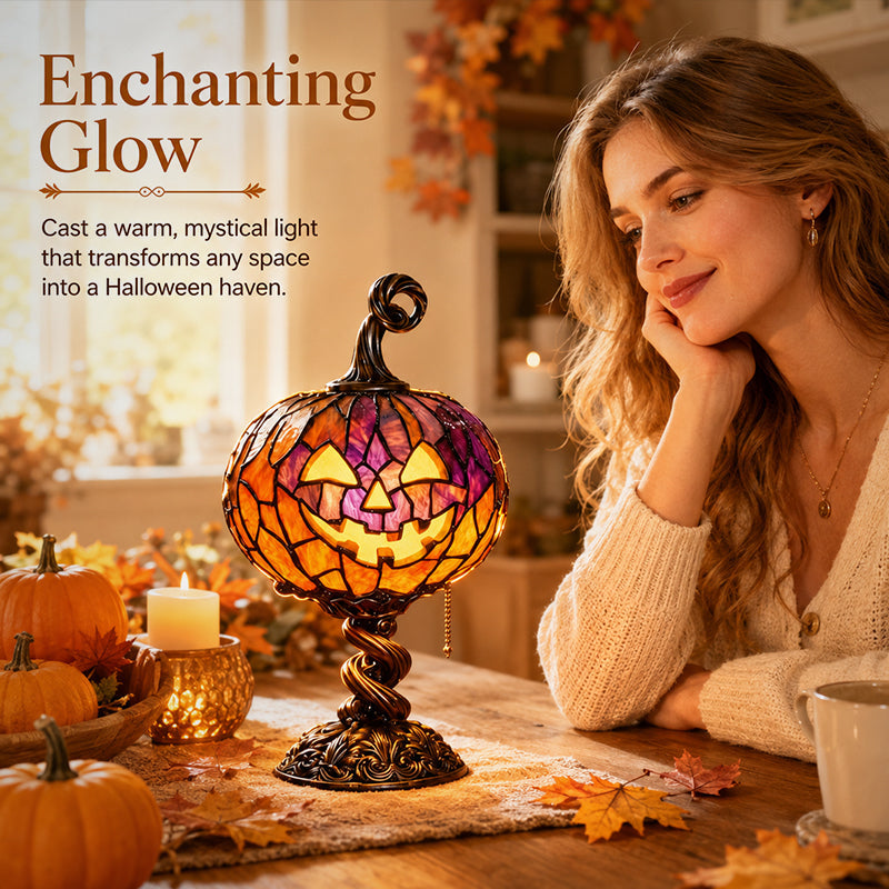 ✨Tall Pumpkin Lamp – Cast a Warm & Enchanting Glow This Autumn! 🎃✨