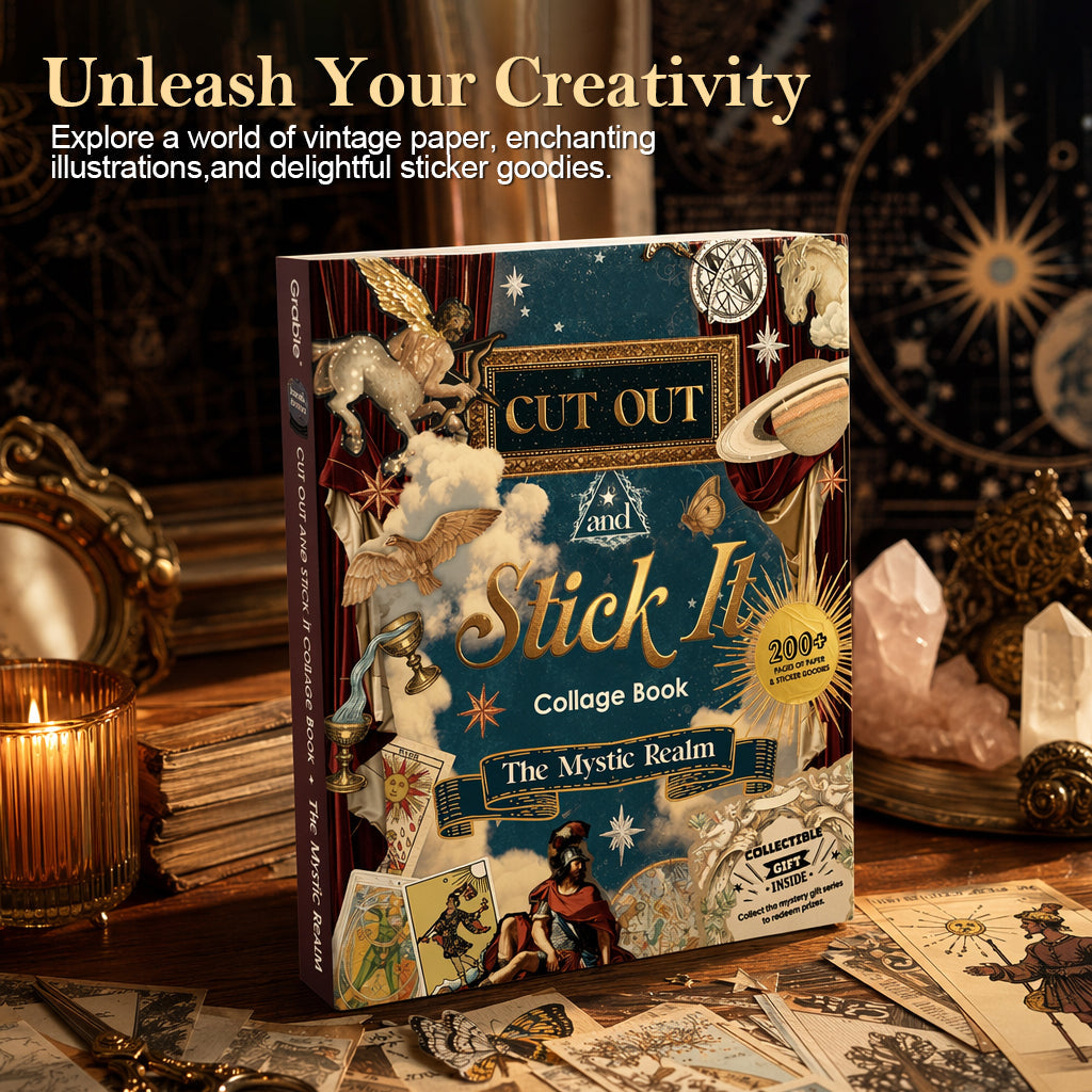 🔮New Arrival: The Mystic Realm Collage Activity Book🧙