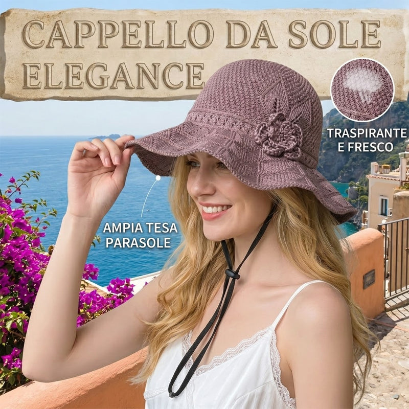 ✨A combination of style and breathability--🌸Floral pattern perforated bucket hat