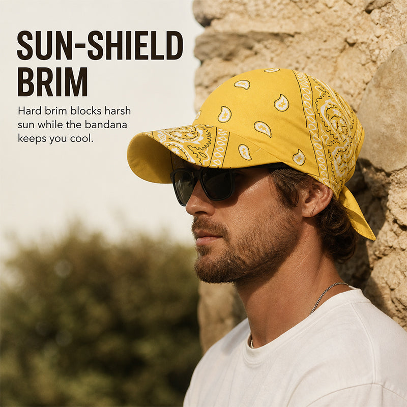 ☀️🧢 The 2-in-One Paisley Cap: High-Fashion Aesthetic Meets Total Sun Shield!