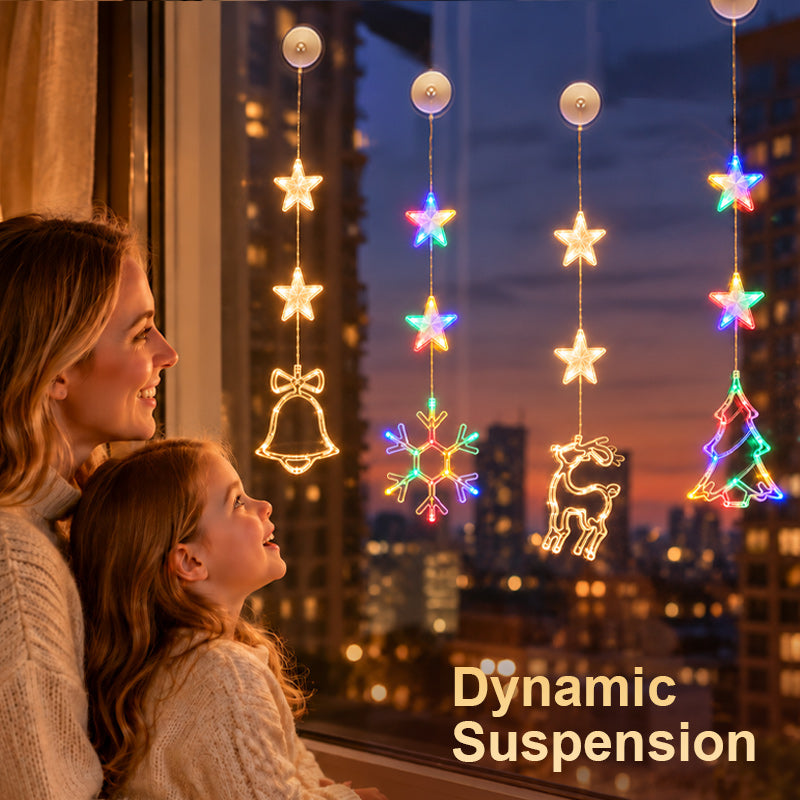 ✨❄️Christmas LED Suction Cup Window Lights – Cordless & Damage-Free Holiday Glow