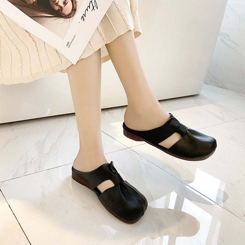 🔥Unmissable offer: 49% discount🔥Women's openwork flat mules