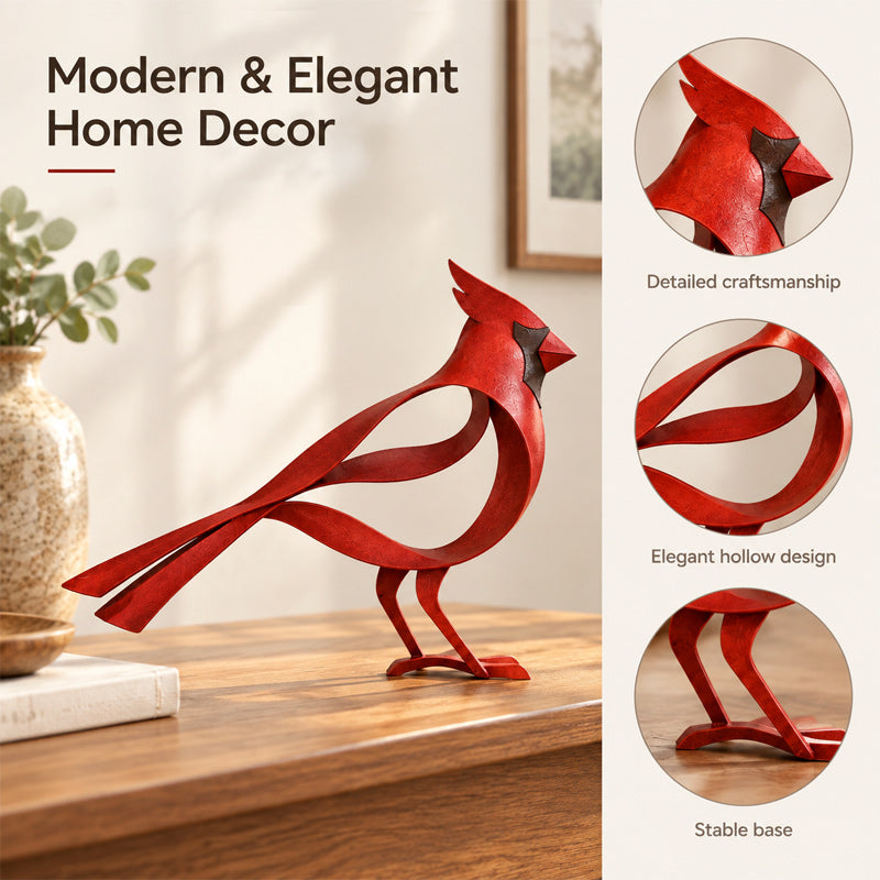 🕊️✨ Metal Bird Sculpture--a flowing silhouette that lifts any corner