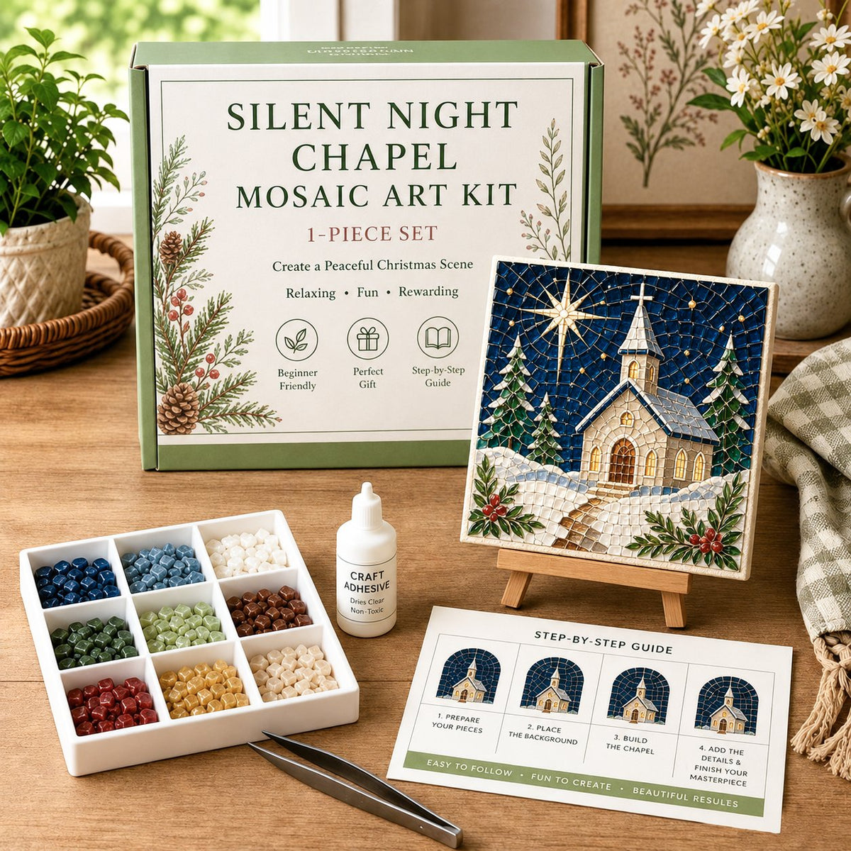 ✝️ Nativity Collage Craft Bag--Craft Peaceful, Faith-Filled Keepsakes at Home! ✨🕊️