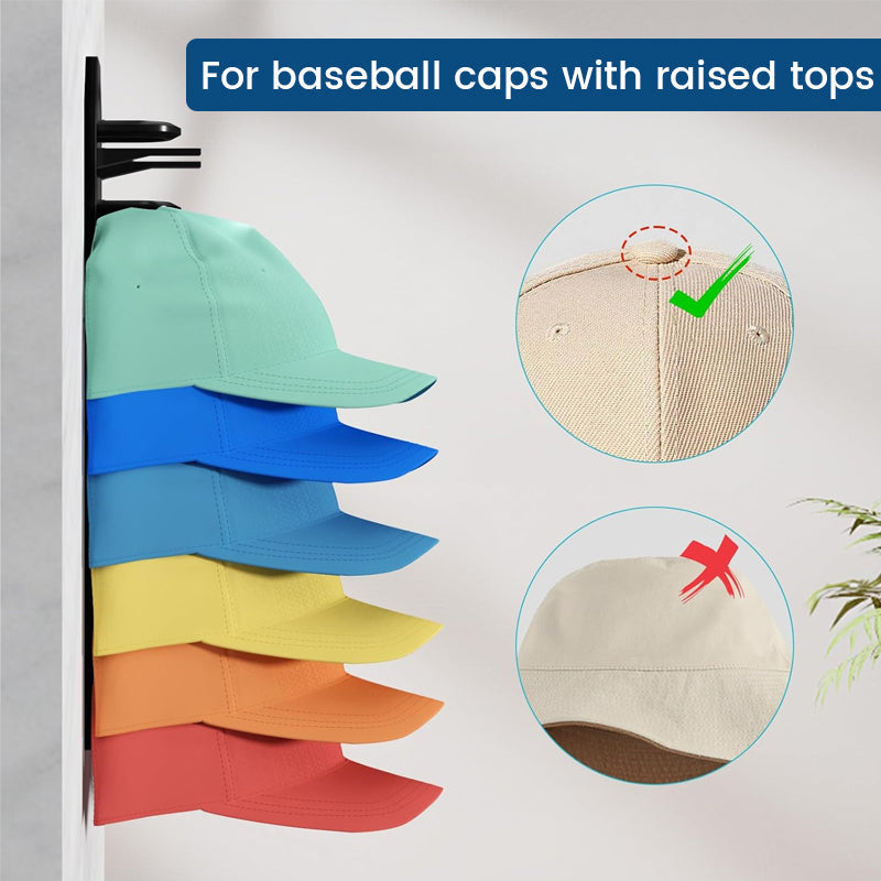 🧢 Hat Wall Storage Rack — Heavy-Duty Adhesive & Space-Saving Design! 🧢✨
