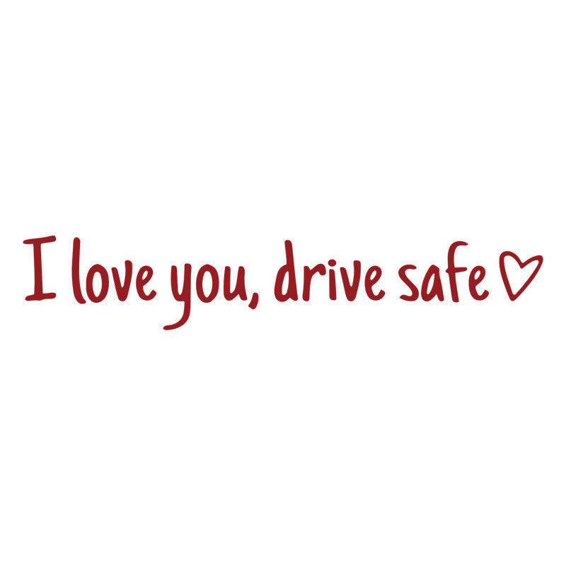 💖“I Love You Drive Safe“ mirror stickers