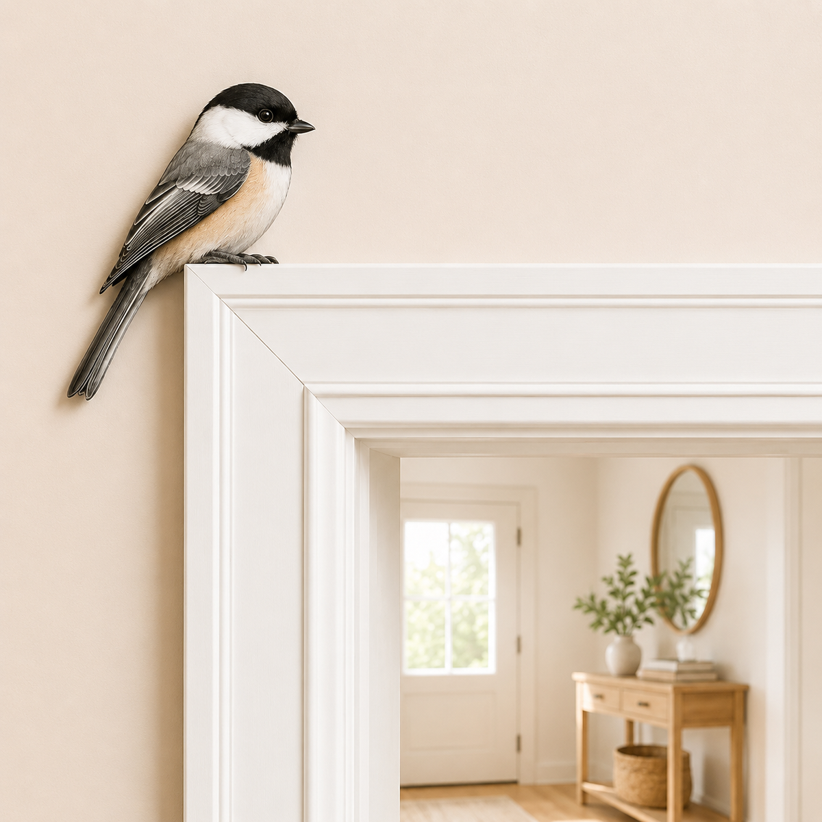 🏡Wooden Bird Door Decoration