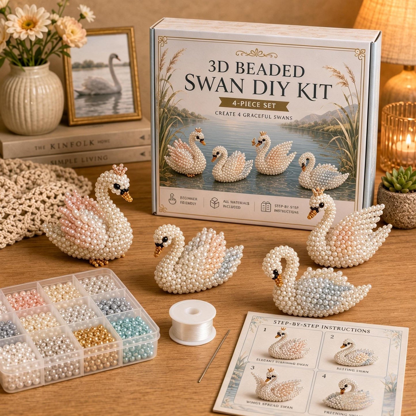 🐦Your New Favorite Cozy Hobby Is Here! ✨ Tiny 3D Beaded Animal DIY Kit