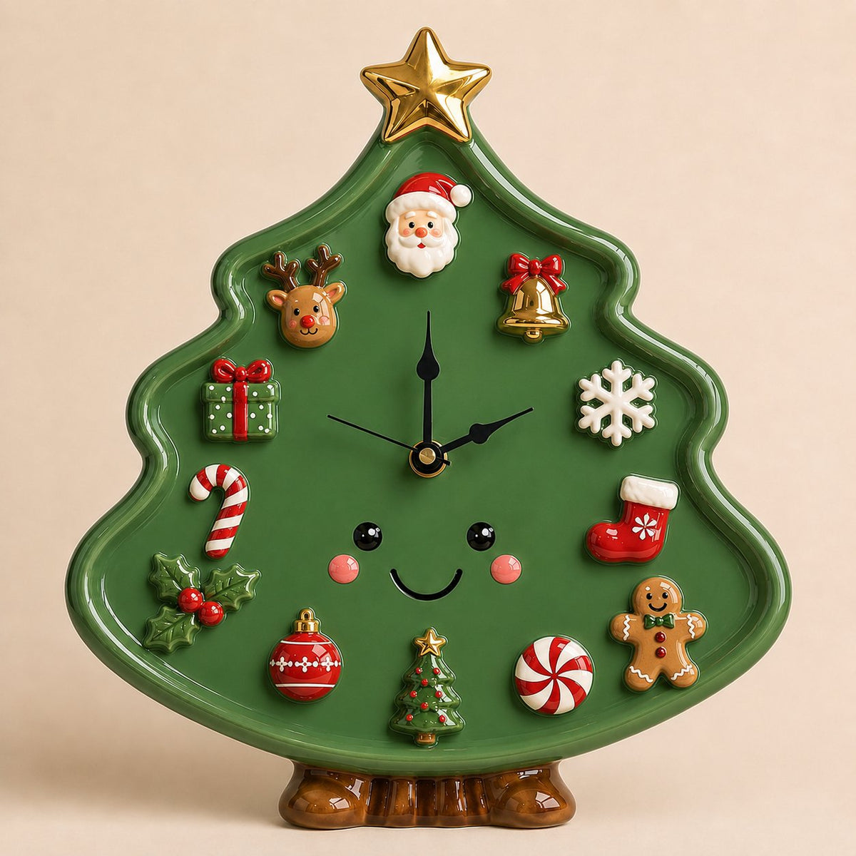 🎄 Interactive Magnetic Christmas Tree Clock — Creative Holiday Decor Kids Can Actually Play With! ✨🕰️
