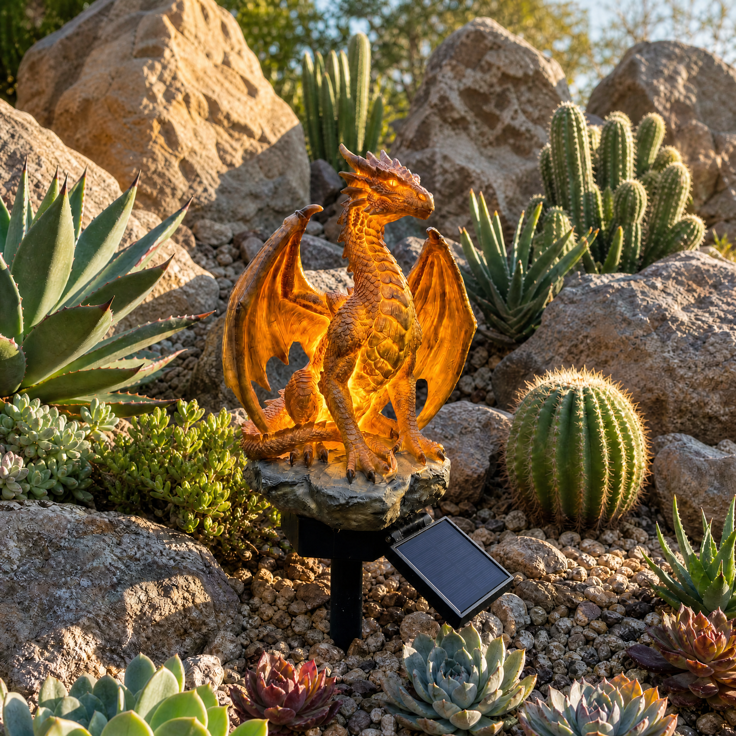🔥Golden Ember Dragon Solar Light (🐉✨Special Legacy Edition)