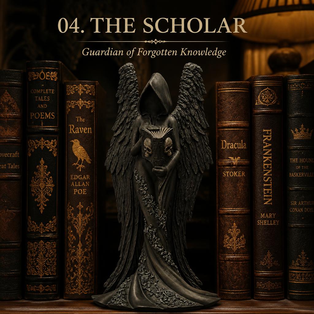 🗡️Exclusive Gothic Figurine Collection--five dark academia guardians to add mystery to your space🖤