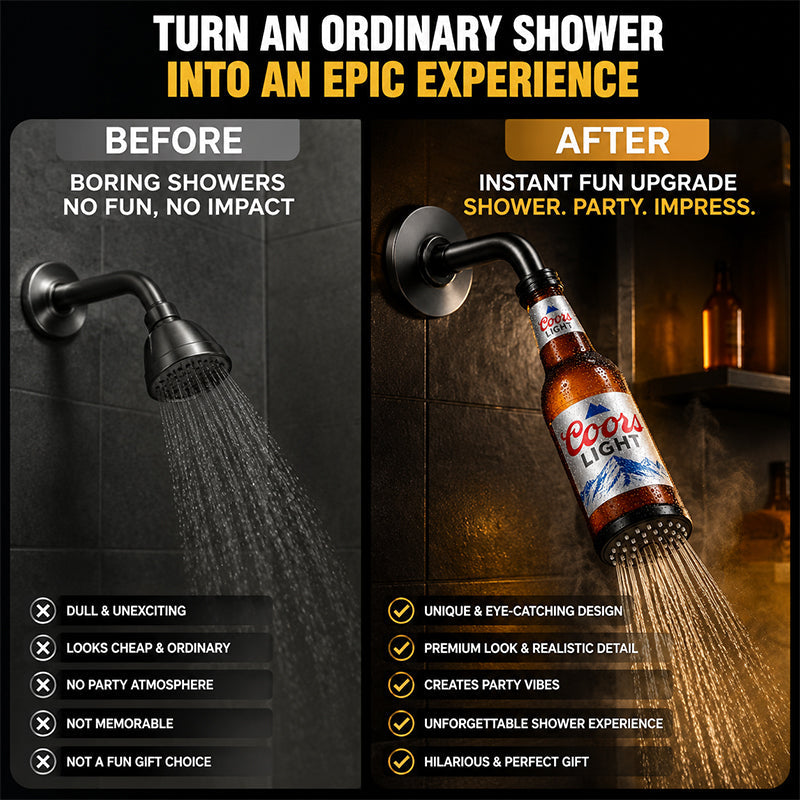 🍺🚿 Turn Your Shower into a Conversation Starter — Beer Bottle Shower Head