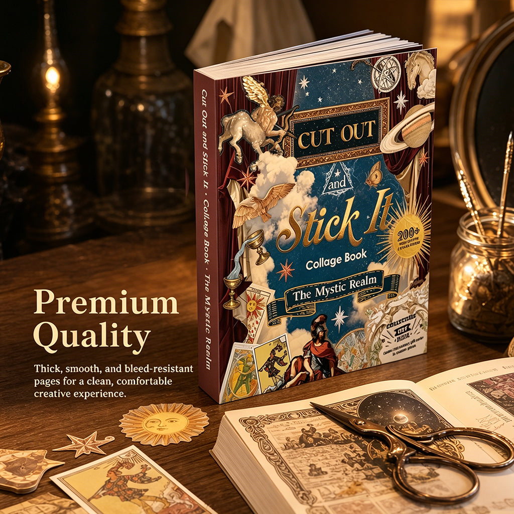 🔮New Arrival: The Mystic Realm Collage Activity Book🧙