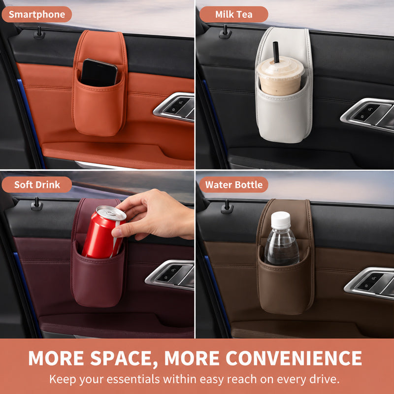 🚗 Multi-Functional Car Door Pocket — Expand Storage & Keep Drinks Secure on Every Drive! ✨🥤