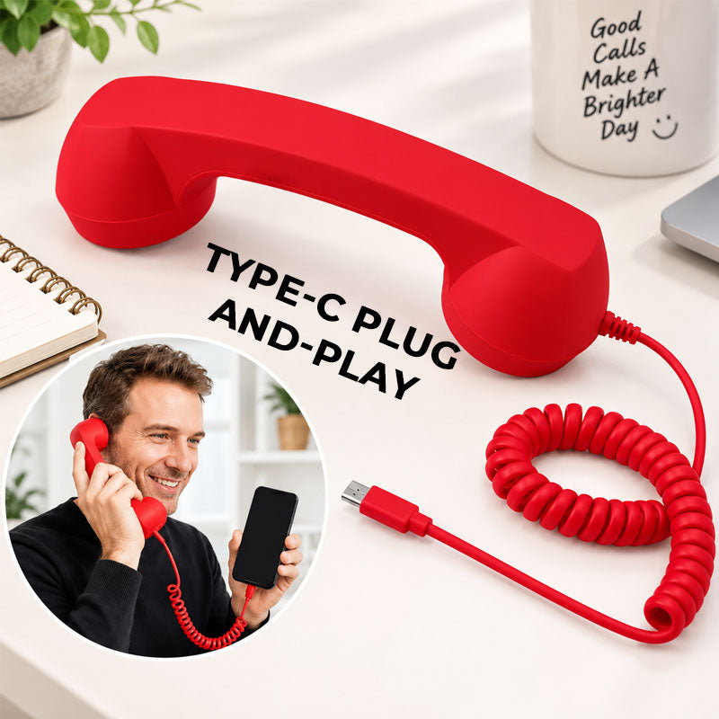 ☎️📱 Retro Telephone Handset — bring a bit of old‑school charm to your smartphone calls