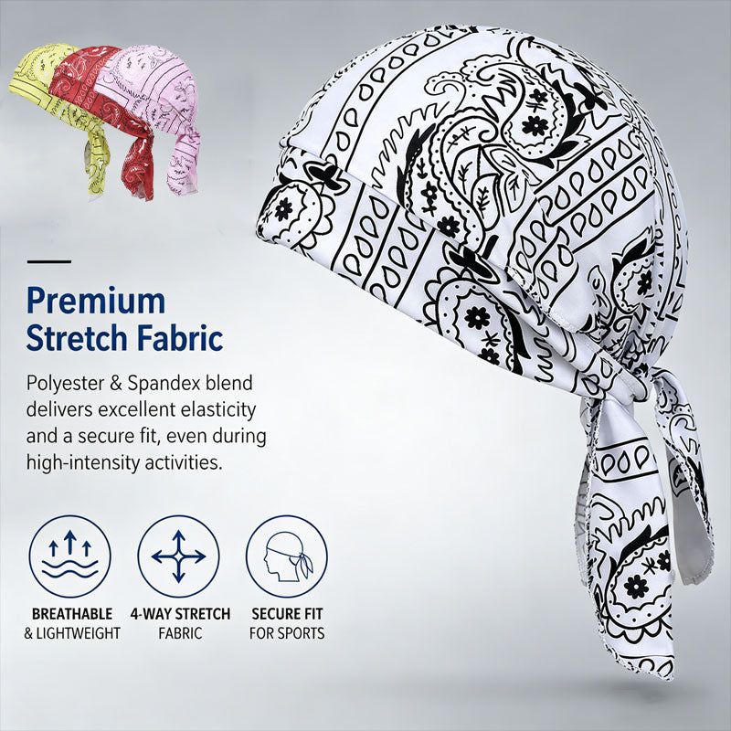 1+1 FREE OFFER! 🎁 Own the road, forget the sweat. 🚴‍♂️💨 Stretch pirate hat for outdoor sports