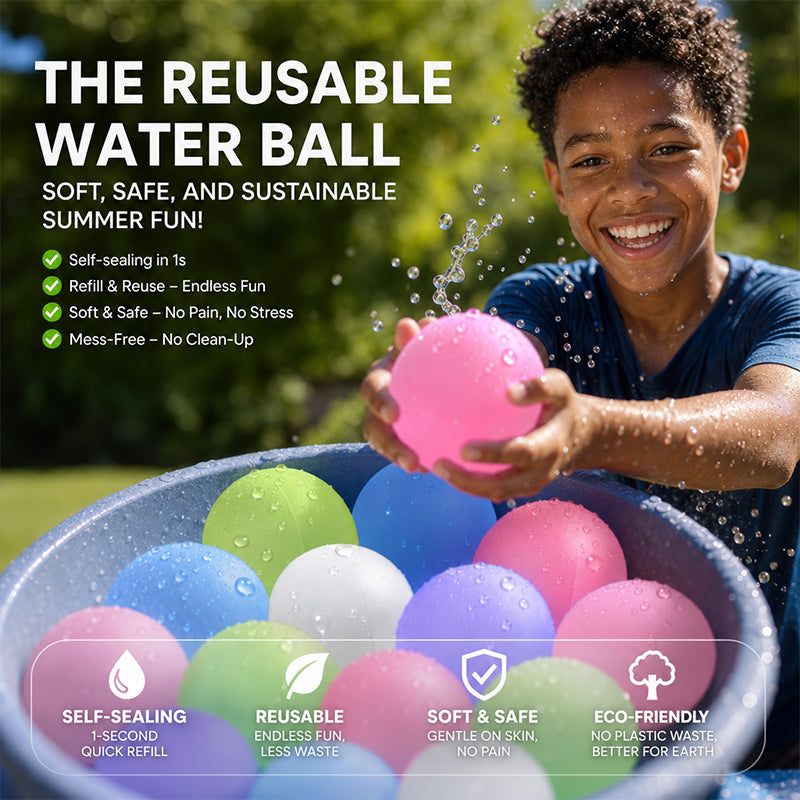 💦Dunk, Throw, Repeat🎈 Reusable Self-Sealing Water Balloon