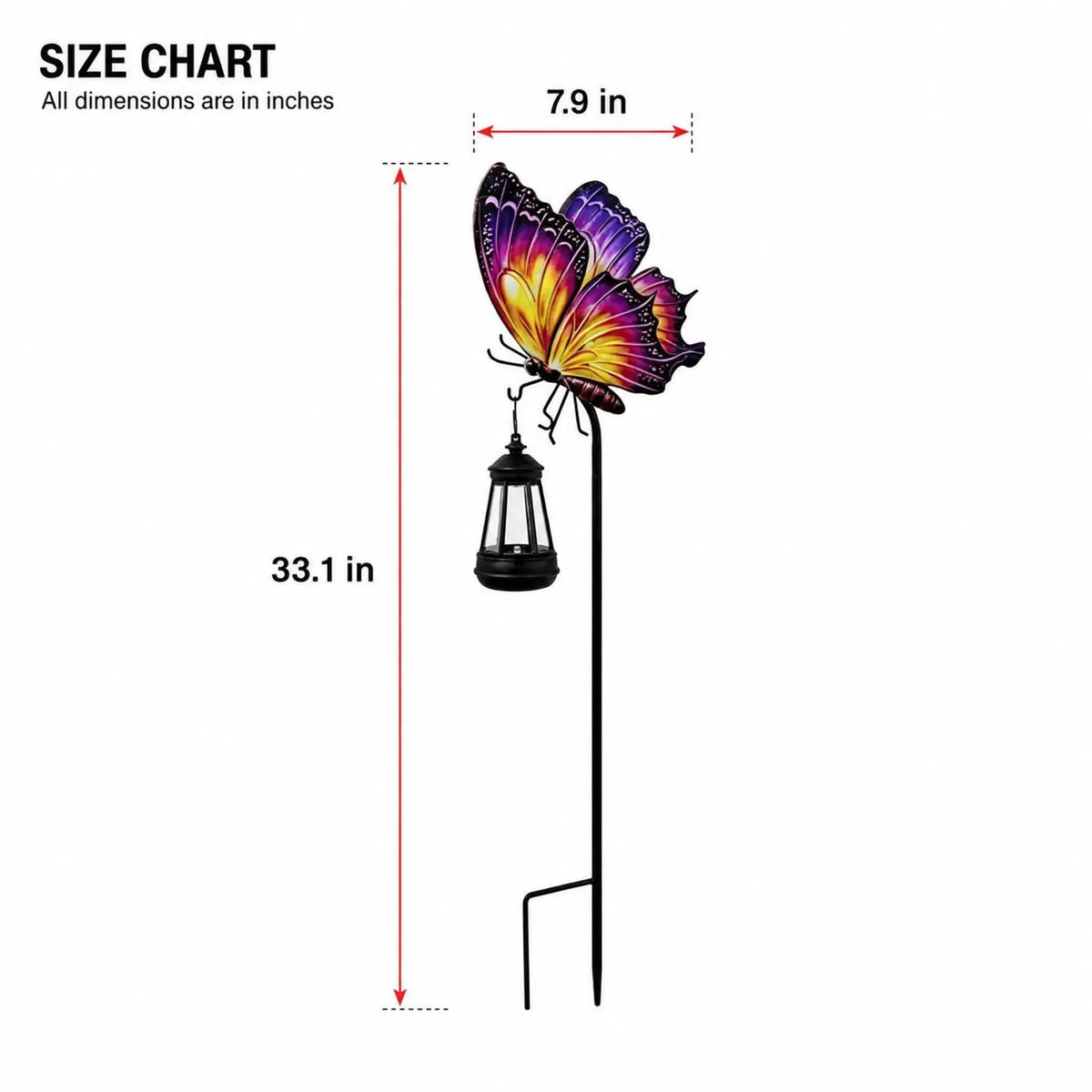 🦋☀️ Solar Butterfly Garden Light--colourful by day, warm glow by night