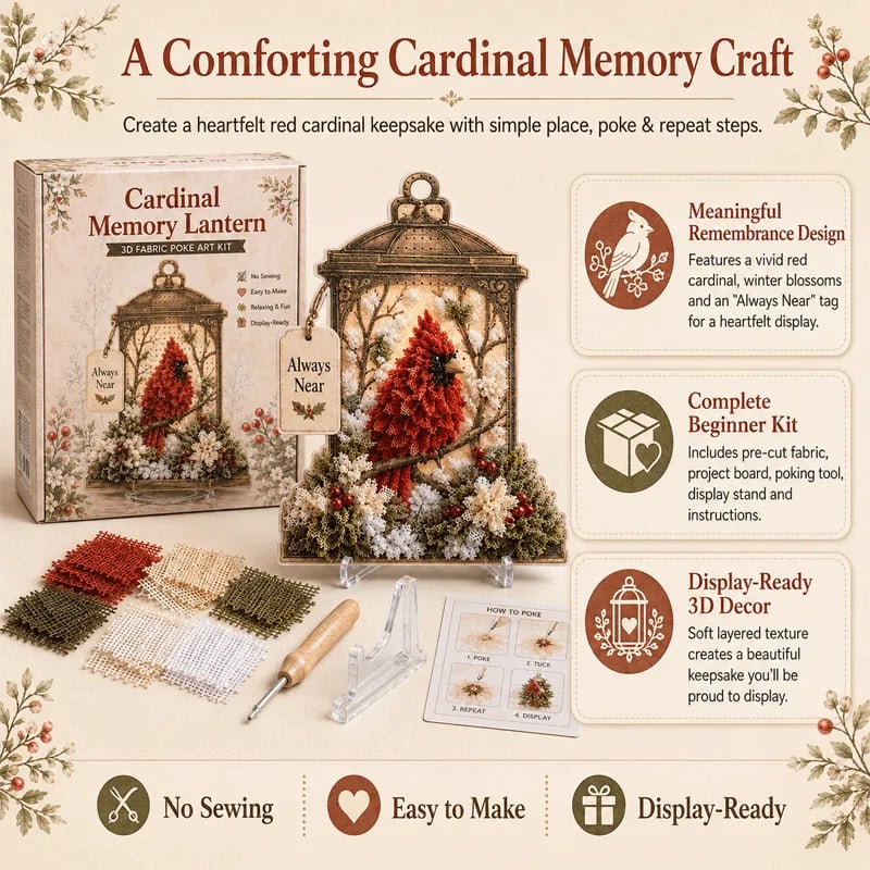 🕊️3D Fabric Memory Lantern Kit – Craft a Heartfelt Keepsake of Everlasting Love! ❤️✨