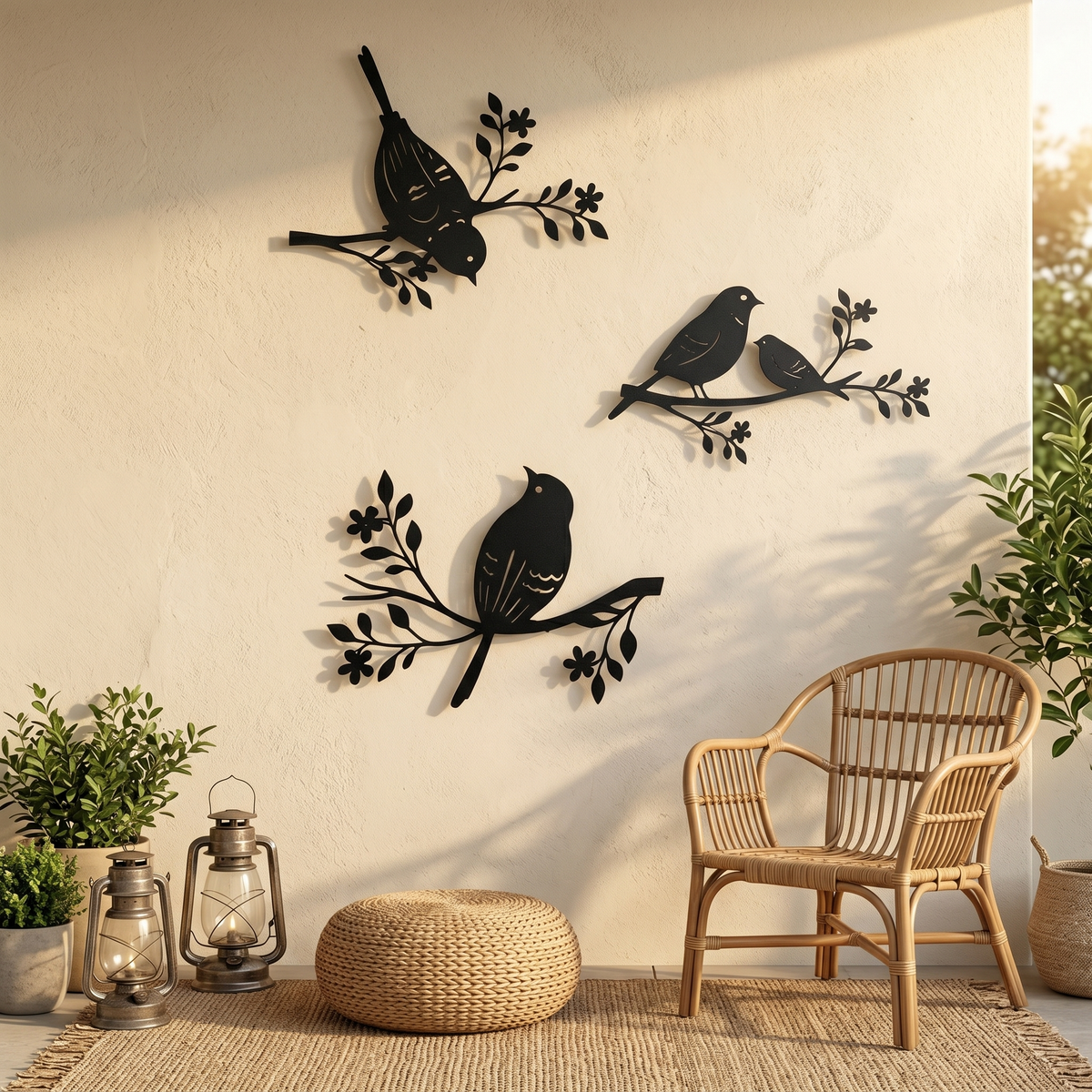 ✨ Metal Bird Wall Decor Set of 3--nature-inspired accents for indoor and outdoor walls