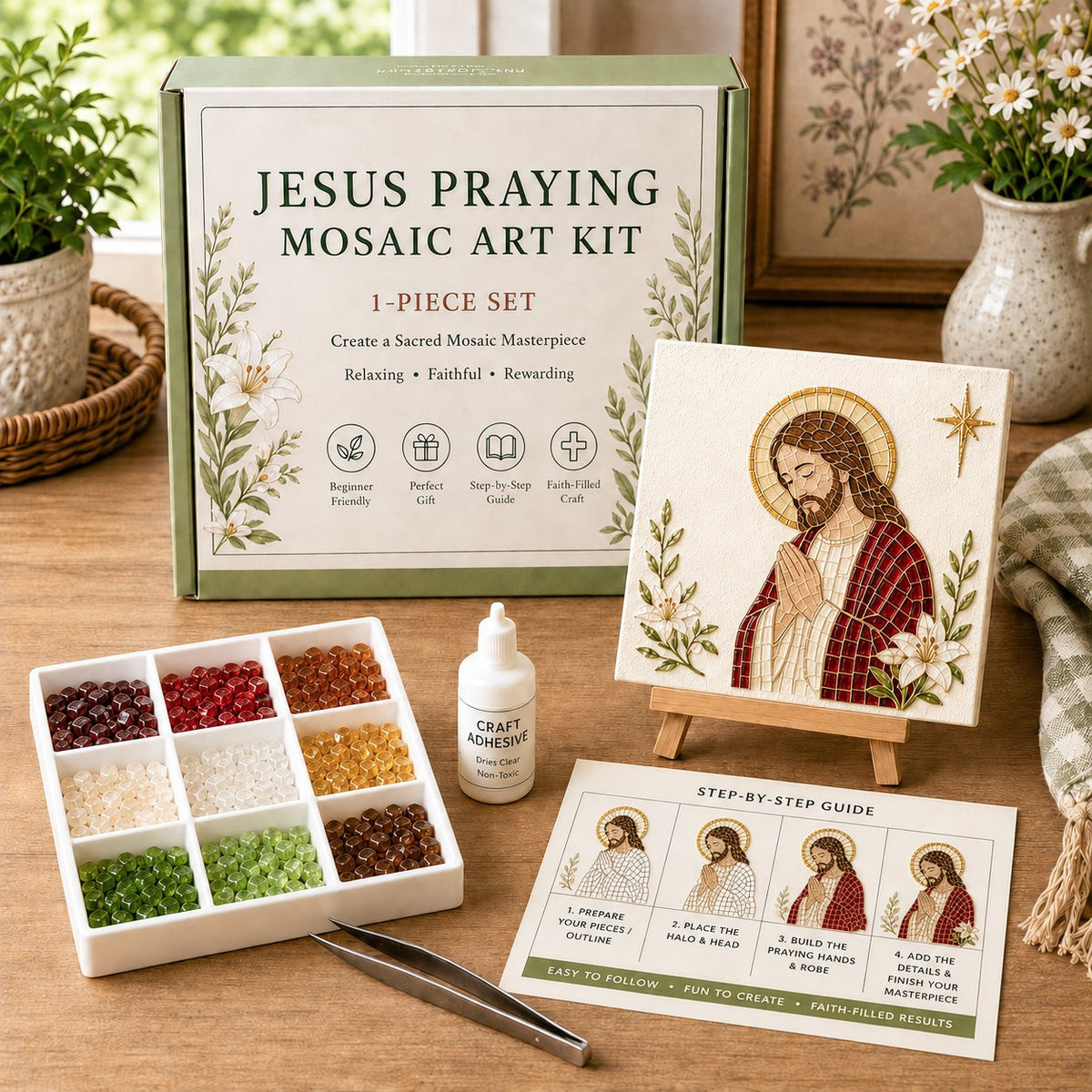 ✝️ Nativity Collage Craft Bag--Craft Peaceful, Faith-Filled Keepsakes at Home! ✨🕊️