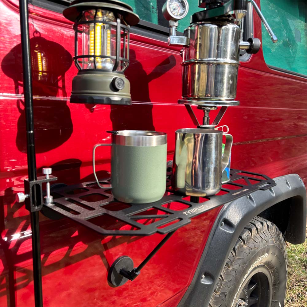 🧲 Heavy-Duty Magnetic Car Side Table — 3-Second Instant Setup Camp Desk ⛰️