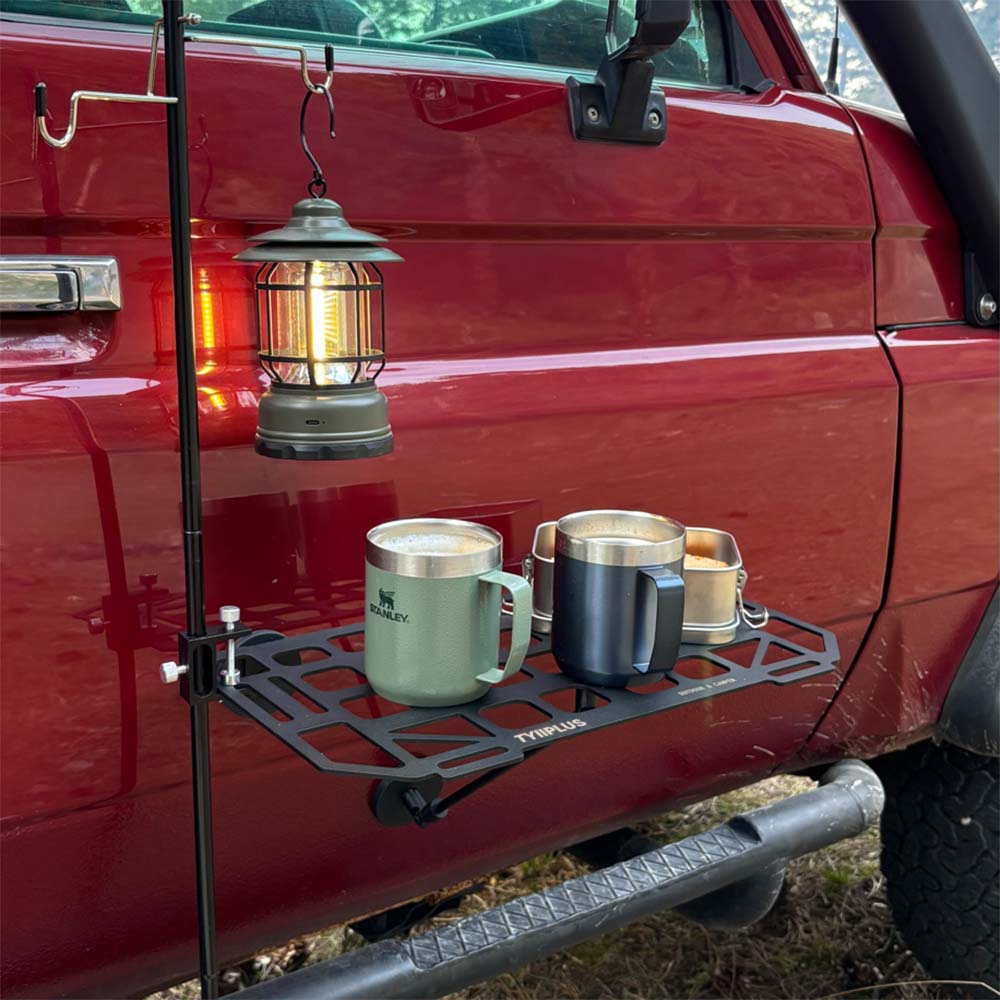 🧲 Heavy-Duty Magnetic Car Side Table — 3-Second Instant Setup Camp Desk ⛰️