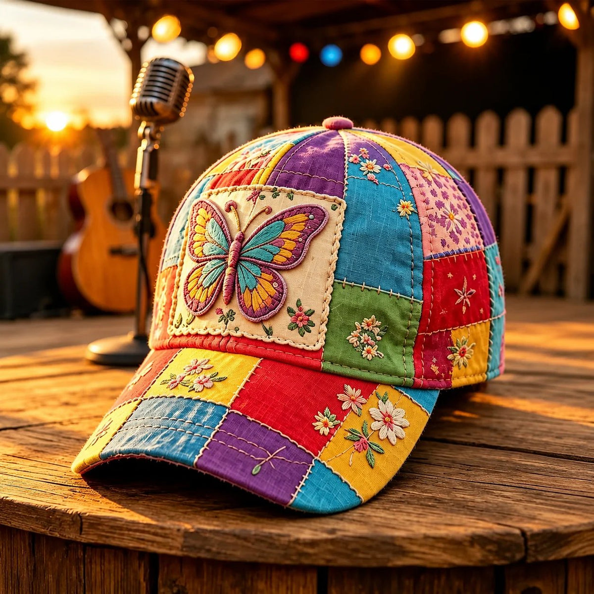 🌈Coat of Many Colors – Butterfly Cap, A Unique Statement for Every Wear🦋