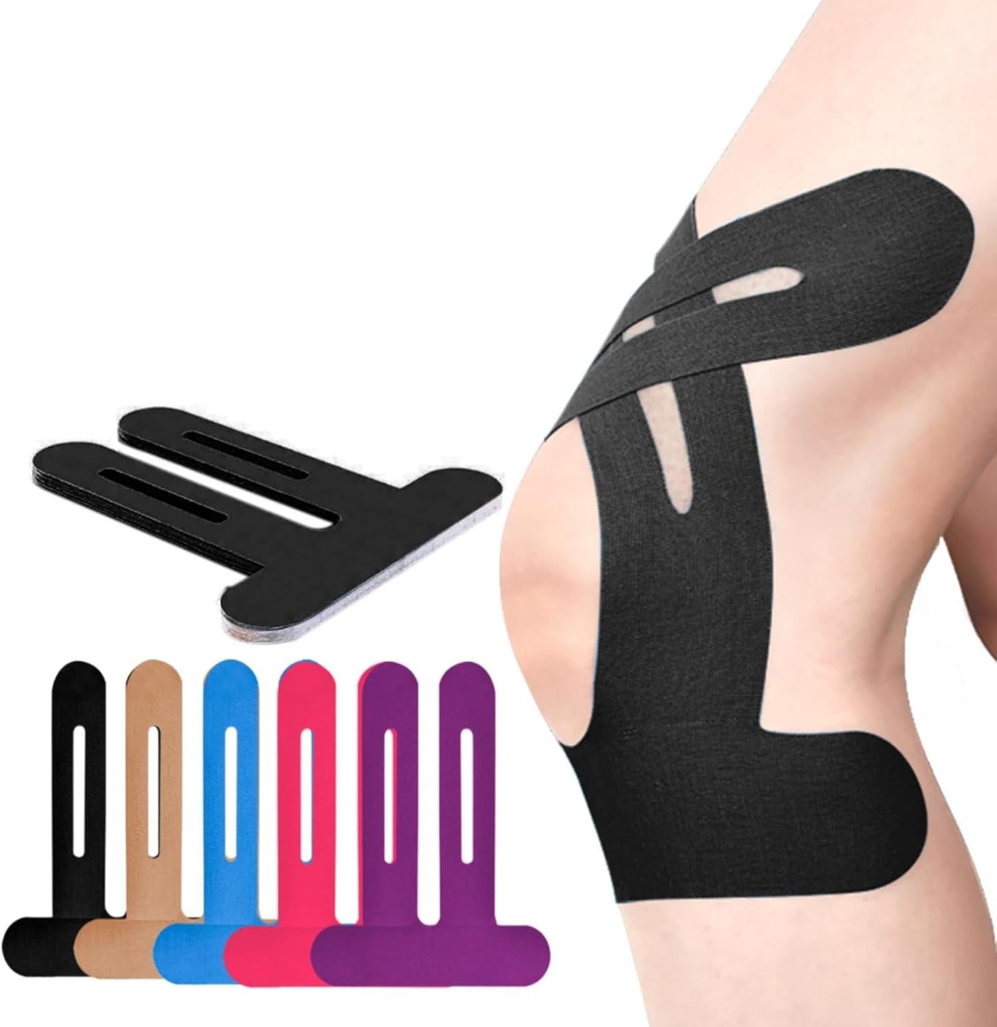 ✨🏃‍♂️Ready-to-Wear Support for Your Active Lifestyle--Precut Kinesiology Tape For Knees