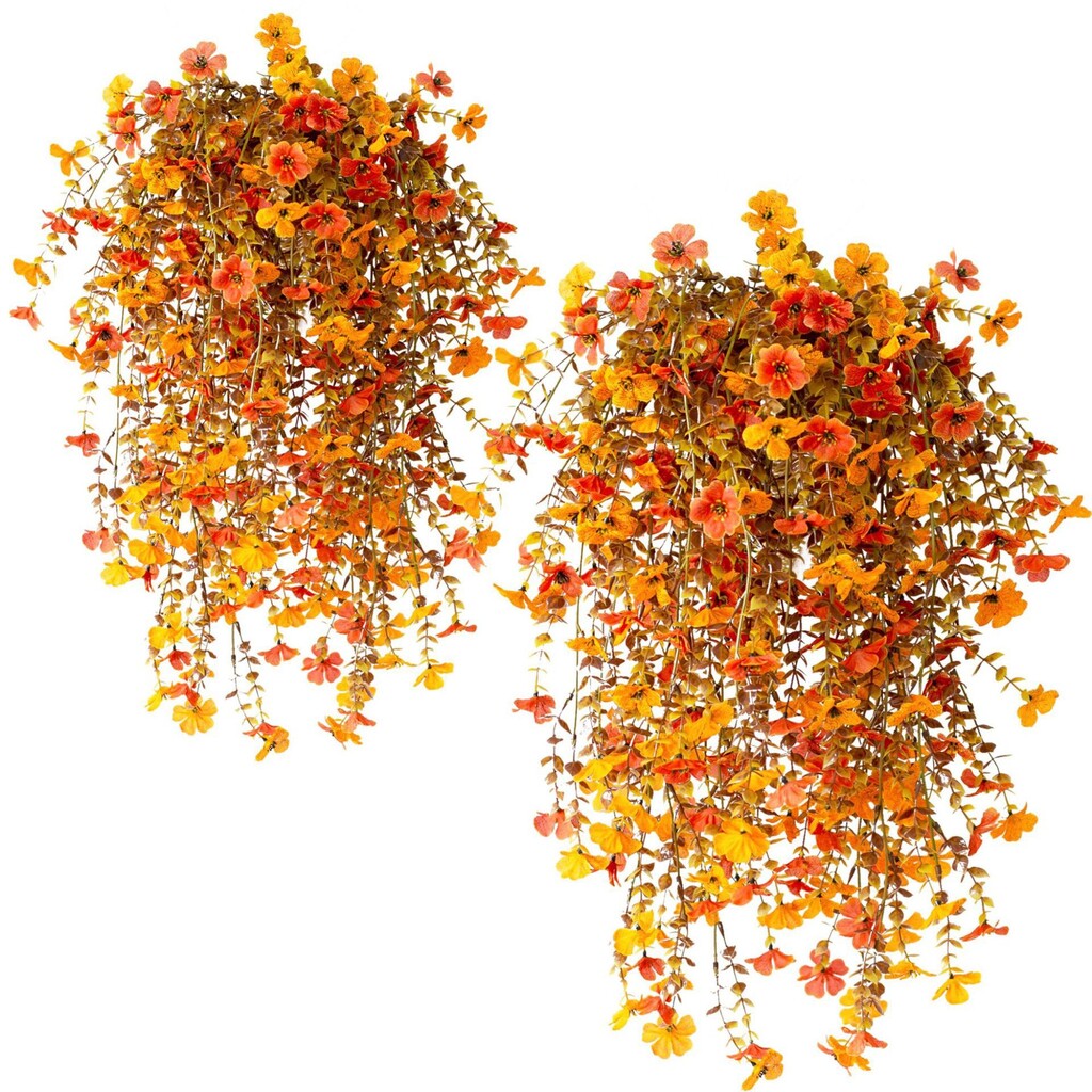 ✨ Buy 1 Get 1 Free ✨🌷Cascading Daisy and Eucalyptus Flowers for Outdoor – UV Resistan
