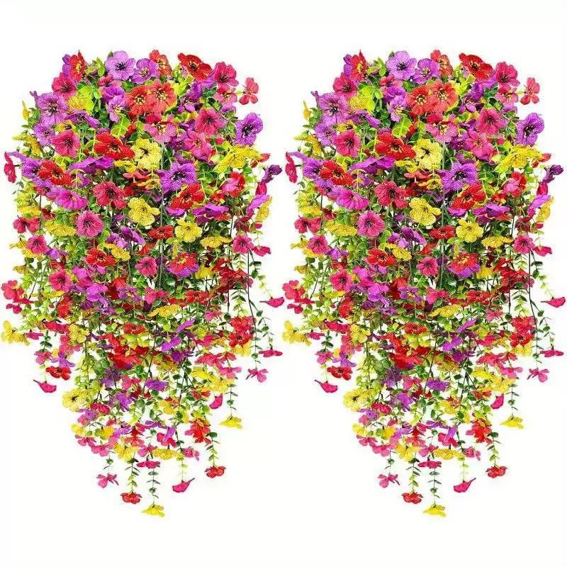✨ Buy 1 Get 1 Free ✨🌷Cascading Daisy and Eucalyptus Flowers for Outdoor – UV Resistan
