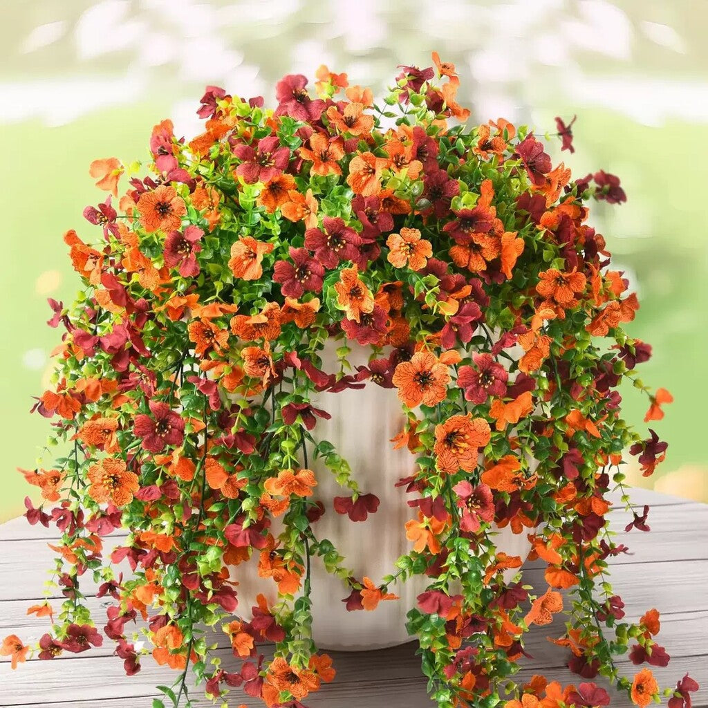 ✨ Buy 1 Get 1 Free ✨🌷Cascading Daisy and Eucalyptus Flowers for Outdoor – UV Resistan