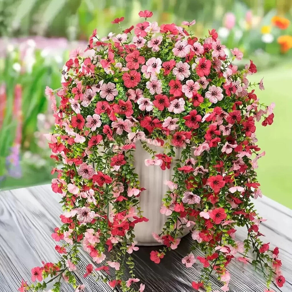 ✨ Buy 1 Get 1 Free ✨🌷Cascading Daisy and Eucalyptus Flowers for Outdoor – UV Resistan
