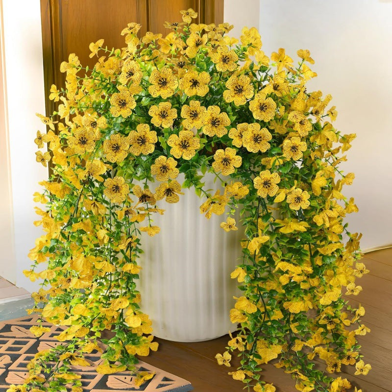 ✨ Buy 1 Get 1 Free ✨🌷Cascading Daisy and Eucalyptus Flowers for Outdoor – UV Resistan