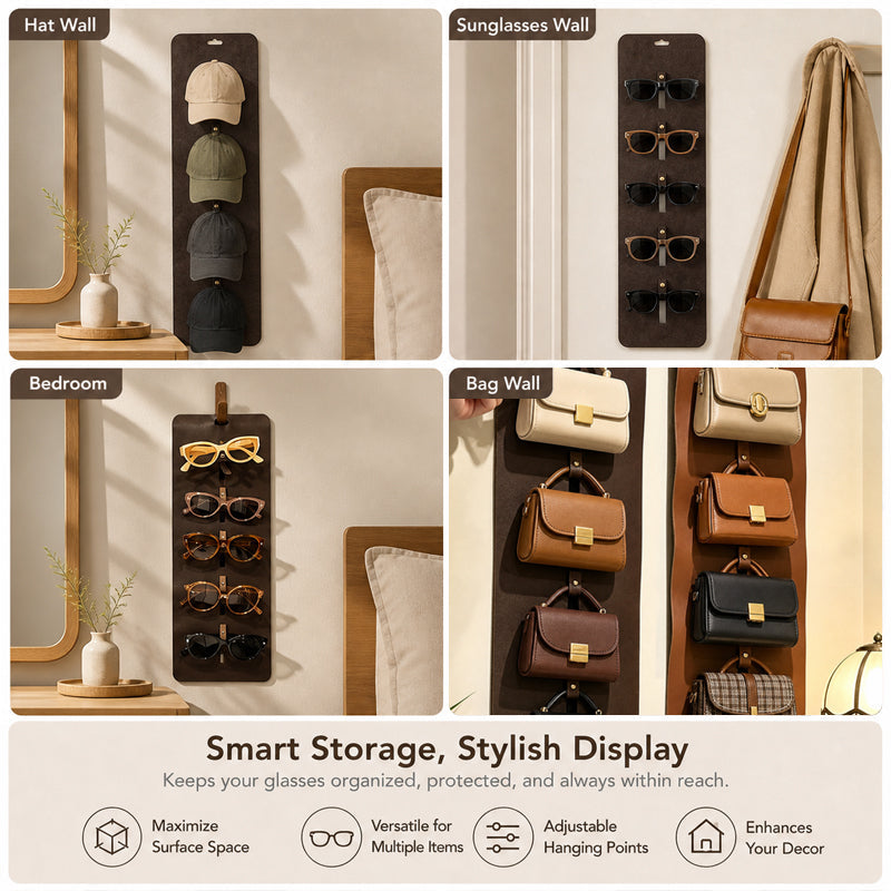 👓 Wall-Mounted Glasses Hanger — Effortless Multi-Pair Storage for a Tidy Home! ✨🕶️